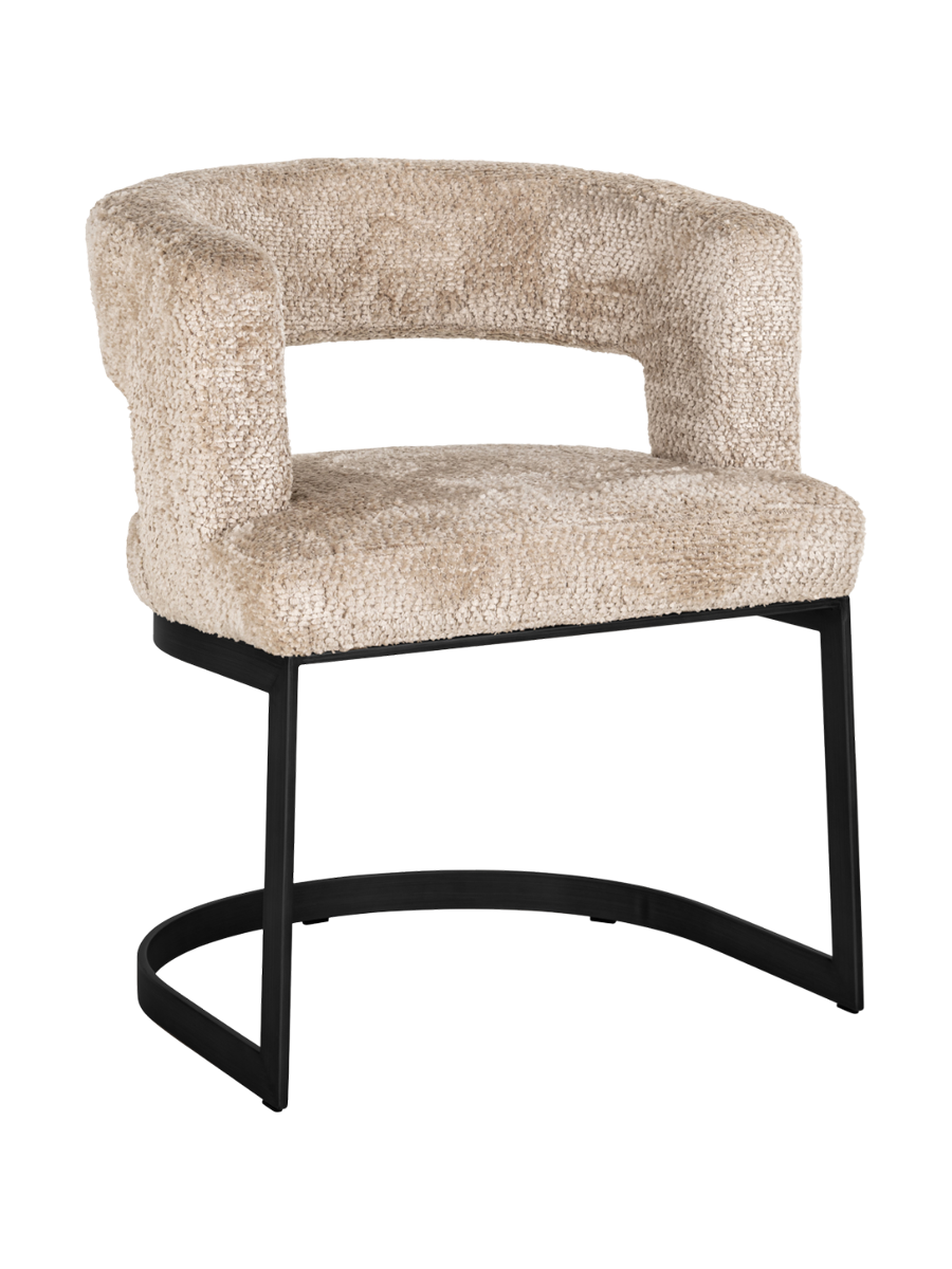 
Chaise design cantilever élégante « Ellis » - Superbe beige