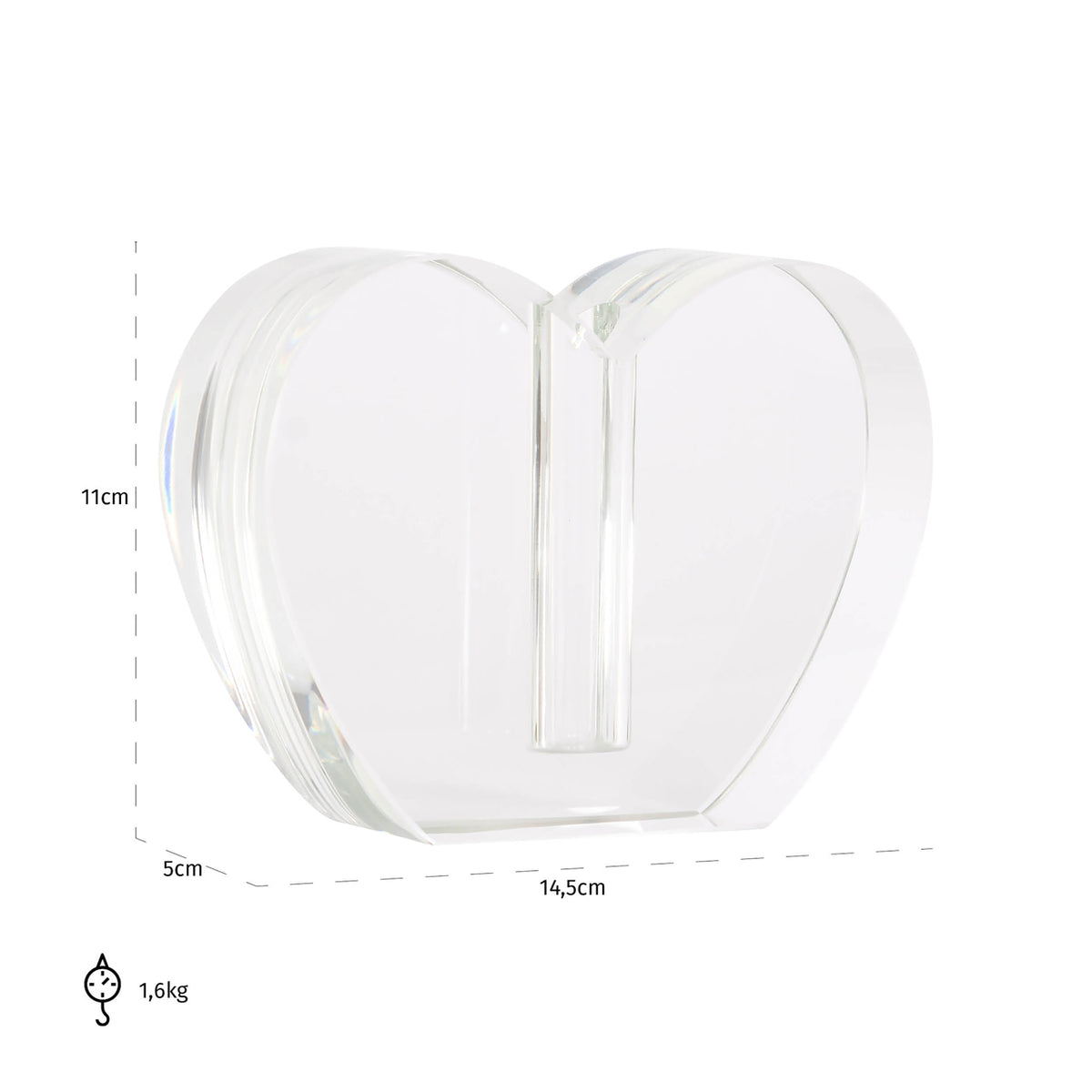 
Portacandele di design «Sana», varie dimensioni - 5 × 11 × 14.5 cm / Portacandela Sana Small