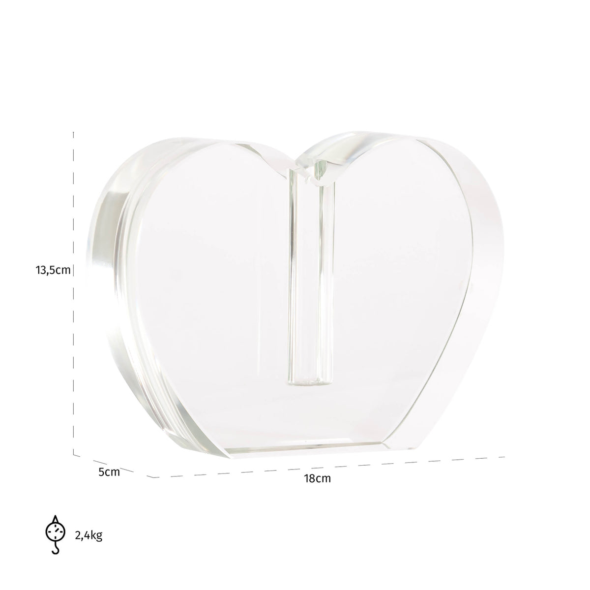 
Portacandele di design «Sana», varie dimensioni - 5 × 18 × 13.5 cm / Portacandela Sana Large
