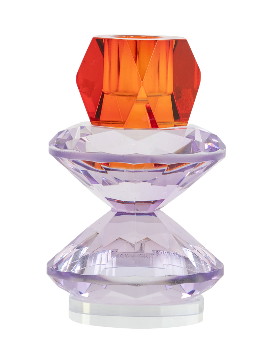 
Portacandele di design «Yalena», varie misure - 7.5 × 7.5 × 12 cm / Viola