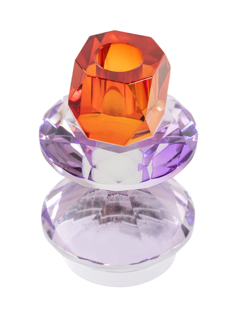 
Portacandele di design «Yalena», varie misure - 7.5 × 7.5 × 12 cm / Viola