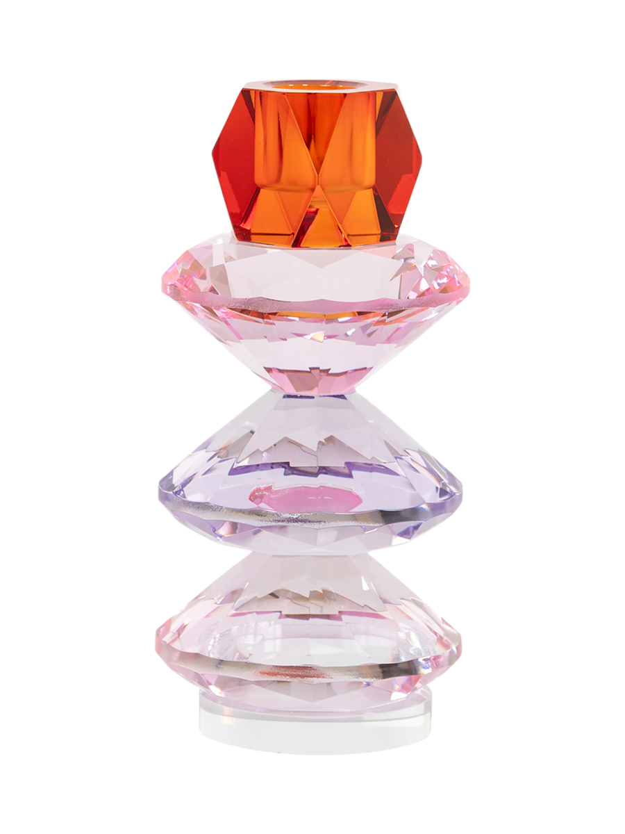 
Portacandele di design «Yalena», varie misure - 7 × 7 × 16 cm / Rosa