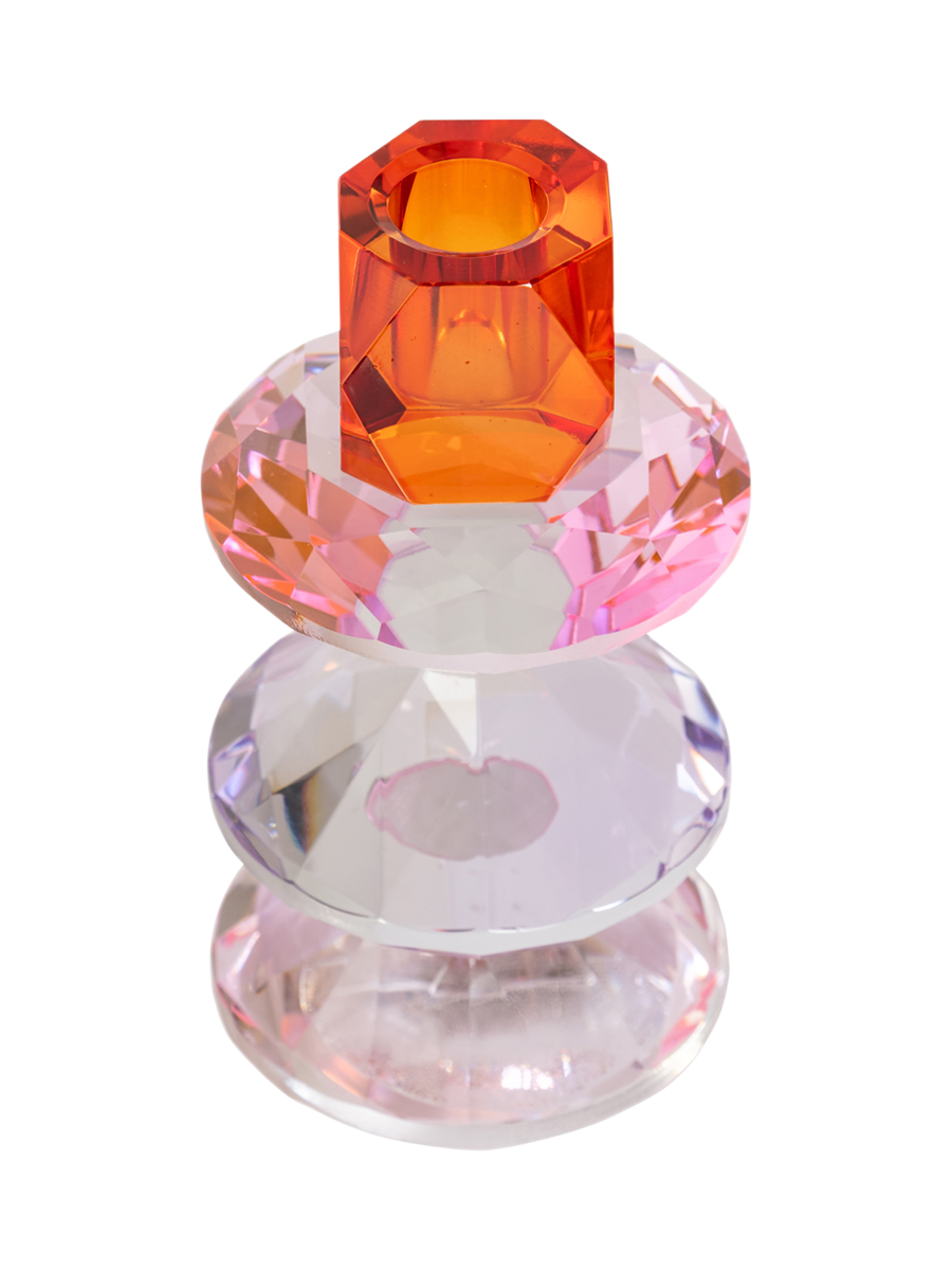 
Portacandele di design «Yalena», varie misure - 7 × 7 × 16 cm / Rosa