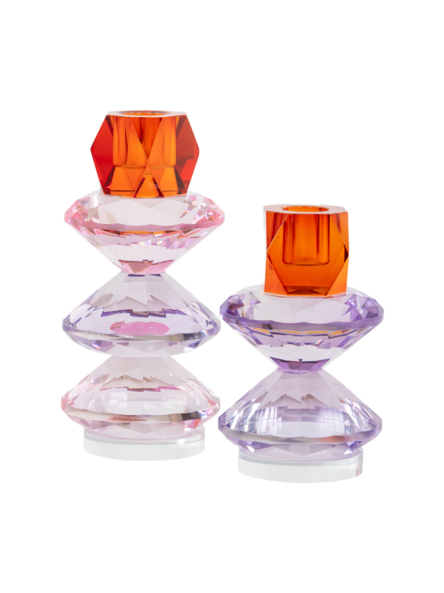 
Portacandele di design «Yalena», varie misure - 7 × 7 × 16 cm / Rosa