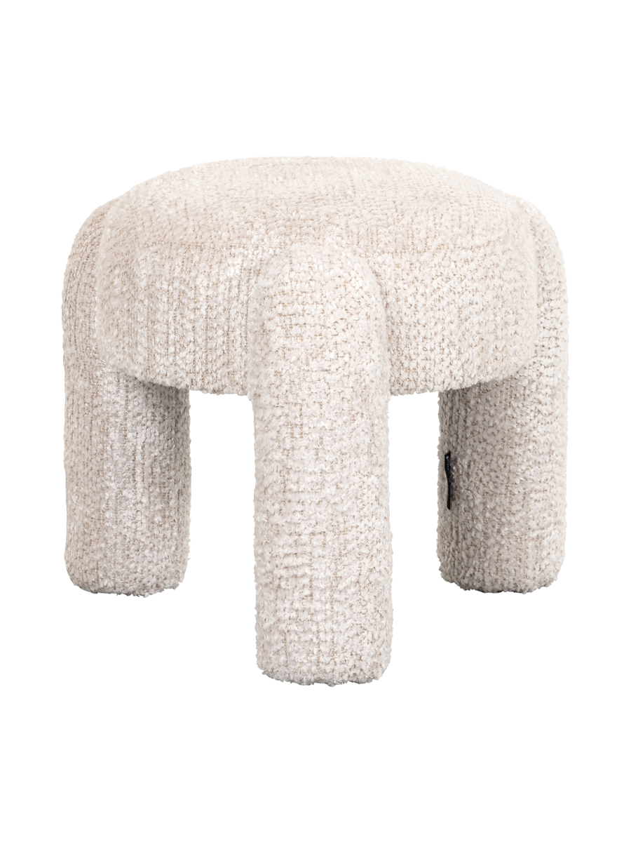
Tabouret design « Holly » - Crème délicieuse