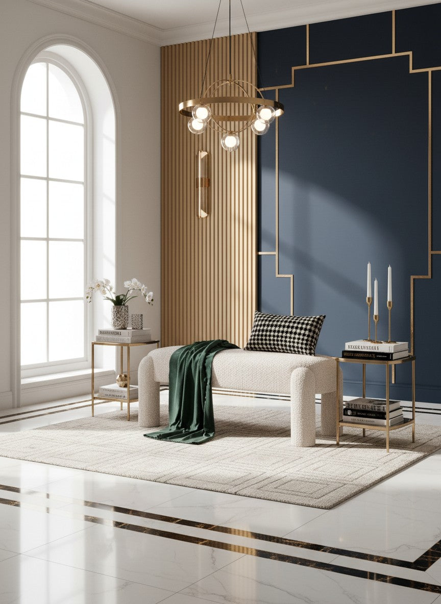 
Panca dal design „Holly“ - Crema adorabile