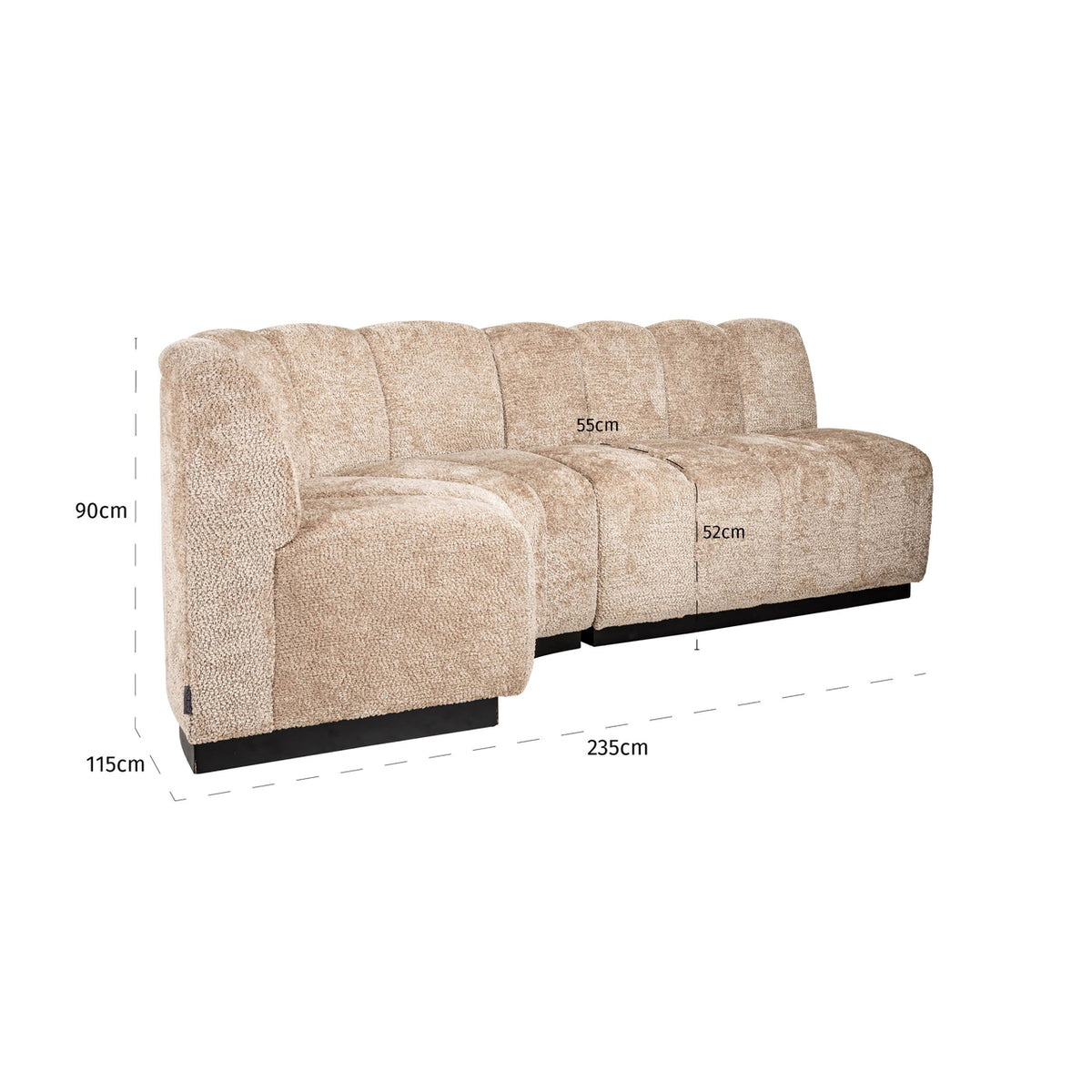 
Panca di design «Hillpark», varie dimensioni - 78 × 120 × 90 cm