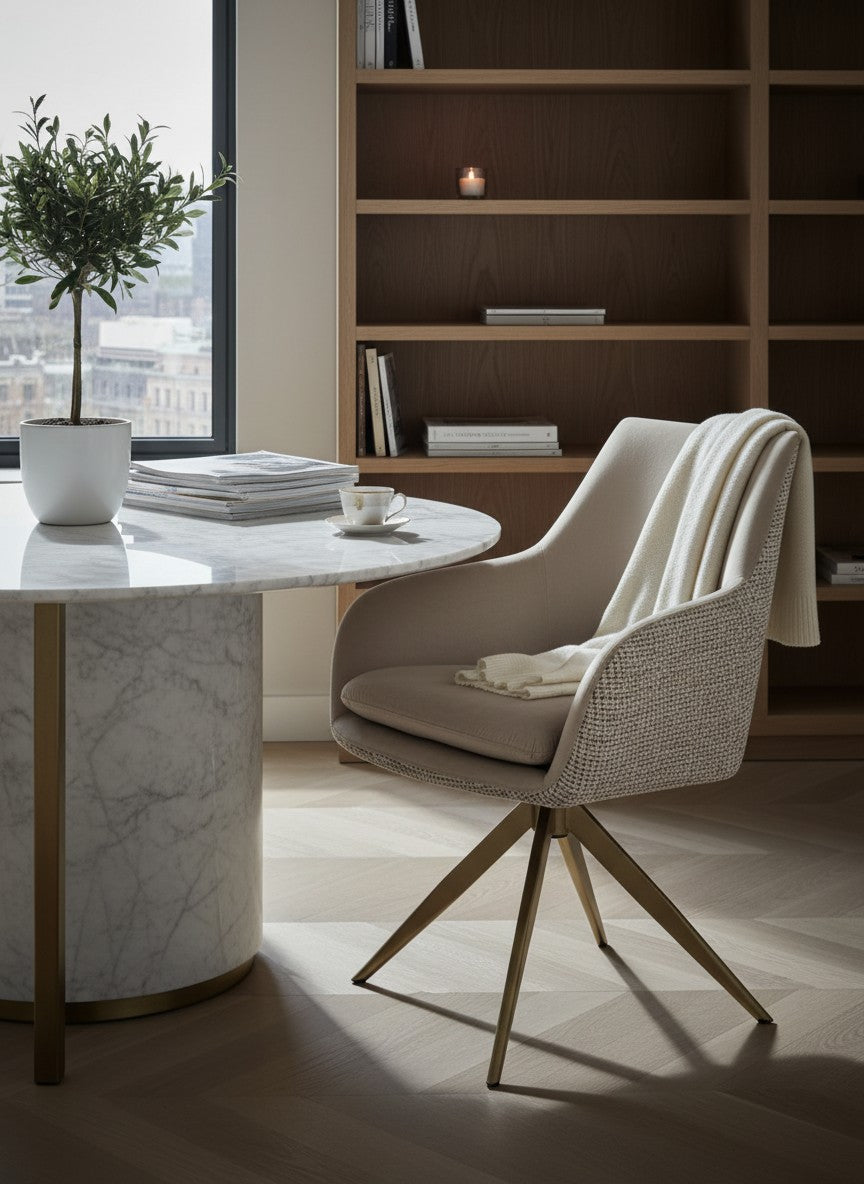 
Swivel Design Dining Chair "Lisonne" - Trendy Nature
