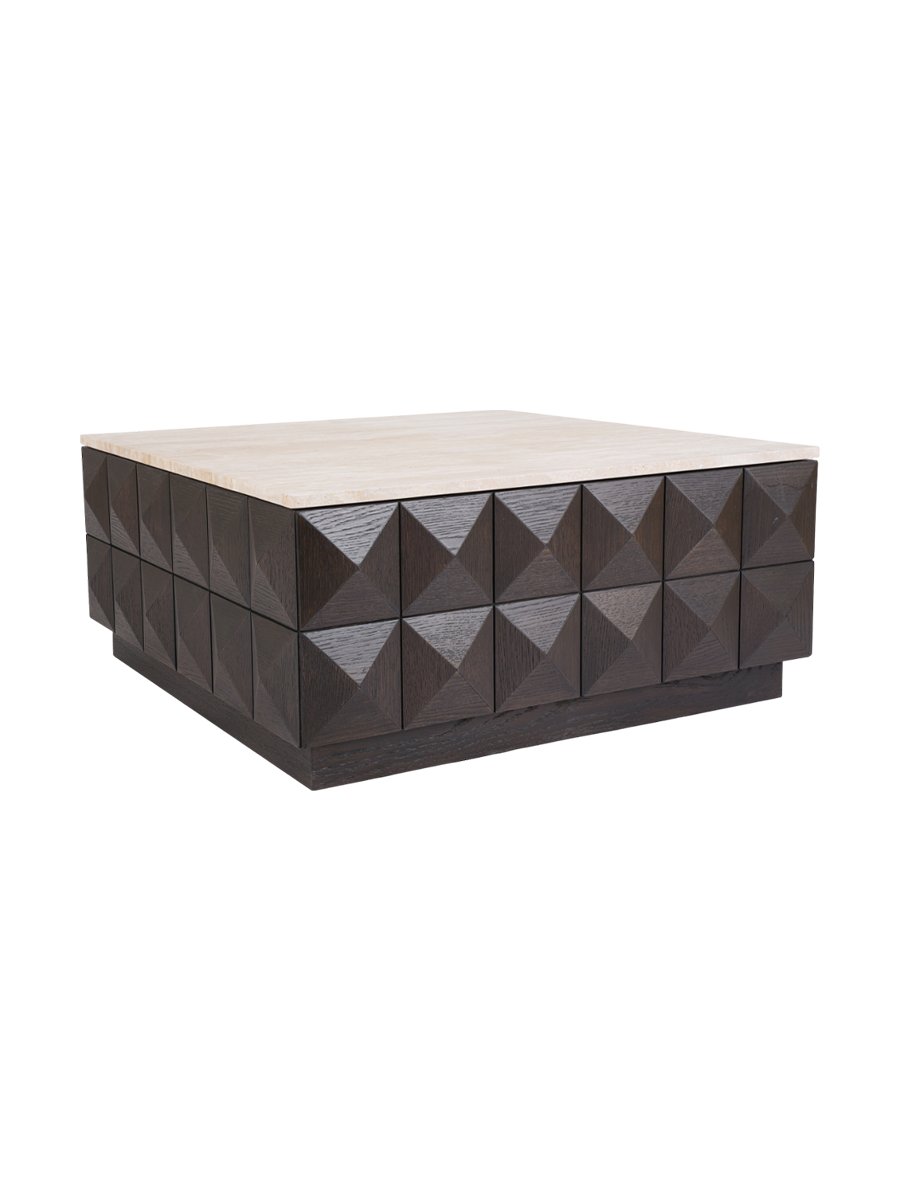 
Designer Coffee Table "Claremont" with Marble Top