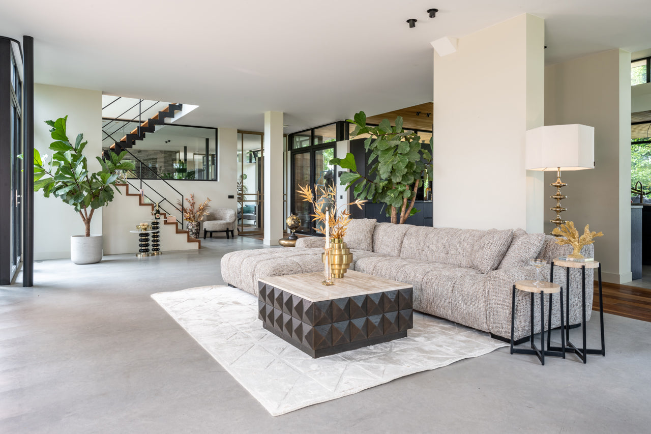 
Designer Coffee Table "Claremont" with Marble Top
