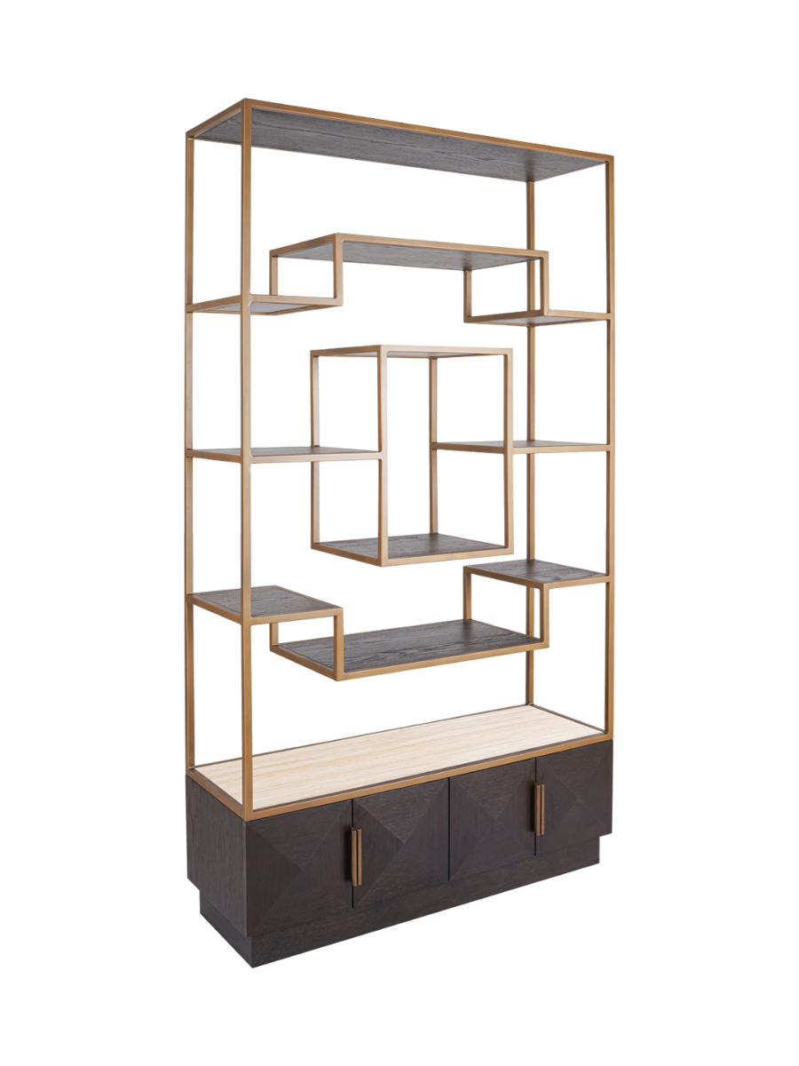 
Large Designer Shelf Unit "Claremont" 220 x 120 cm