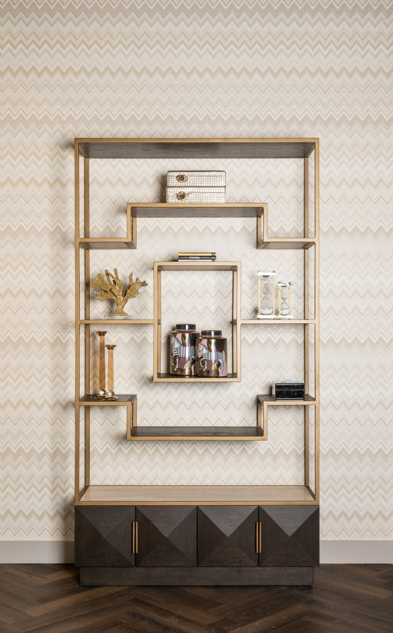 
Large Designer Shelf Unit "Claremont" 220 x 120 cm
