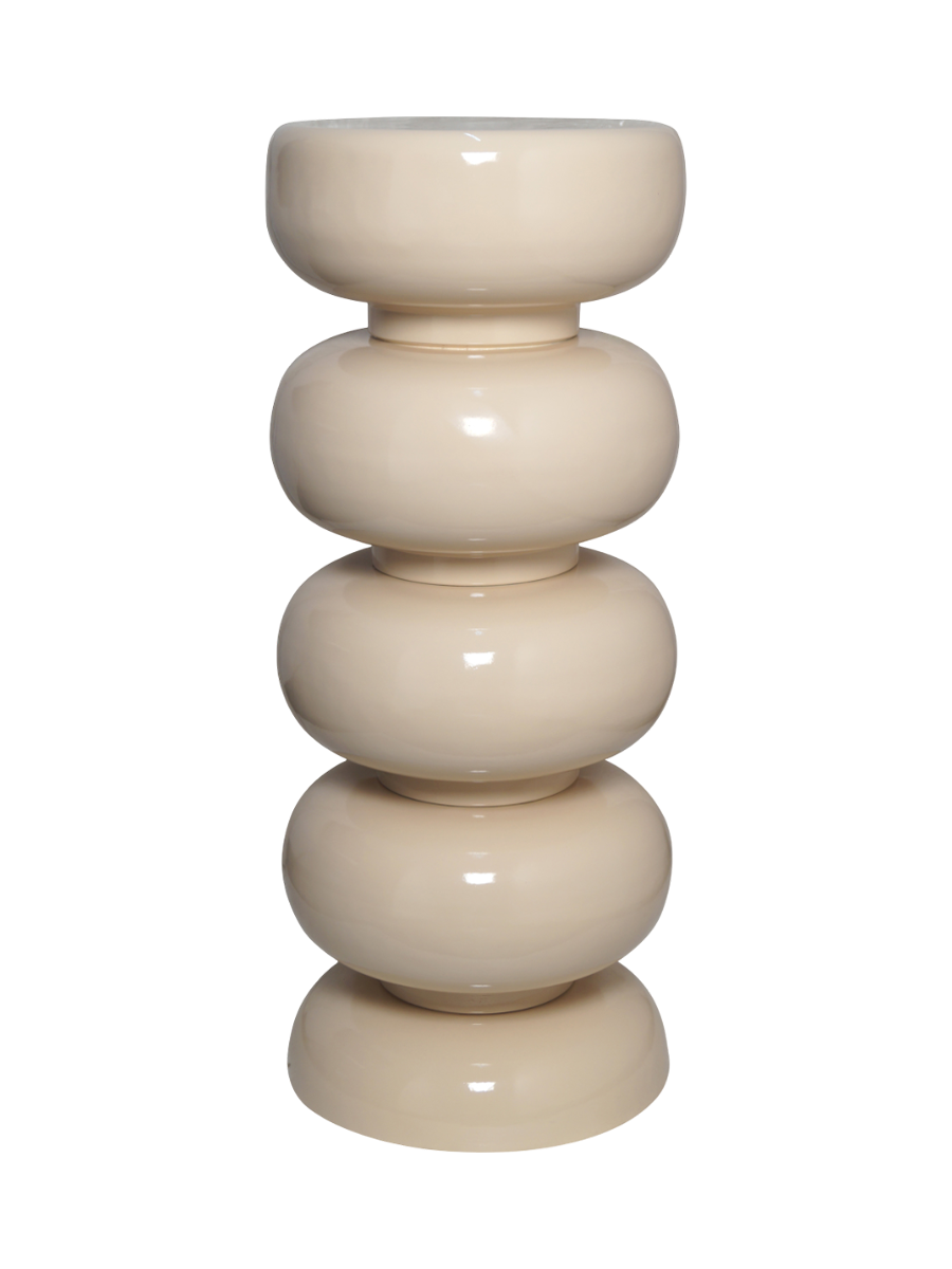 
Colonne décorative et porte-fleurs « Jari » - Beige