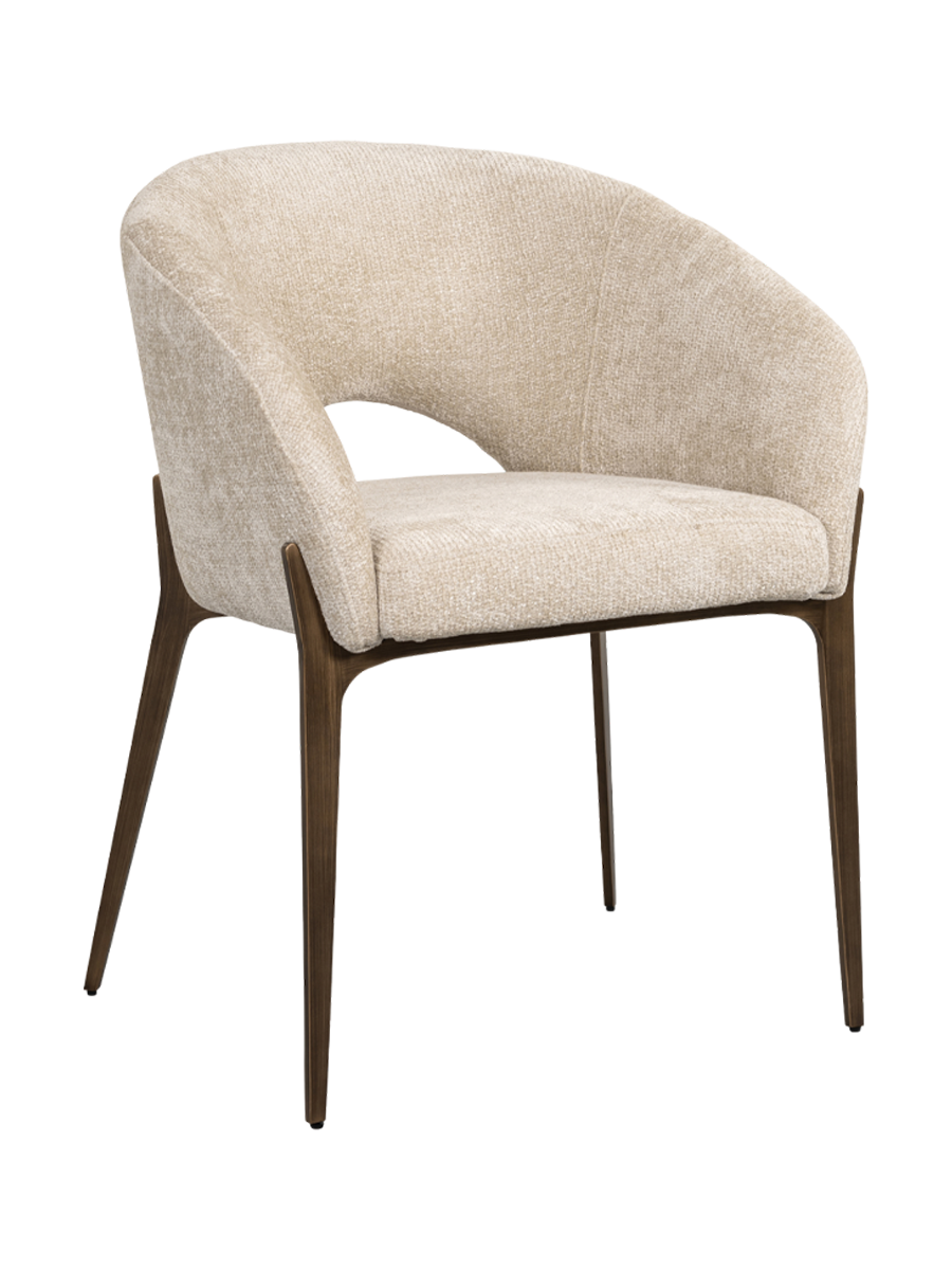 
High-Quality Designer Armchair "Kenzi" - Cement