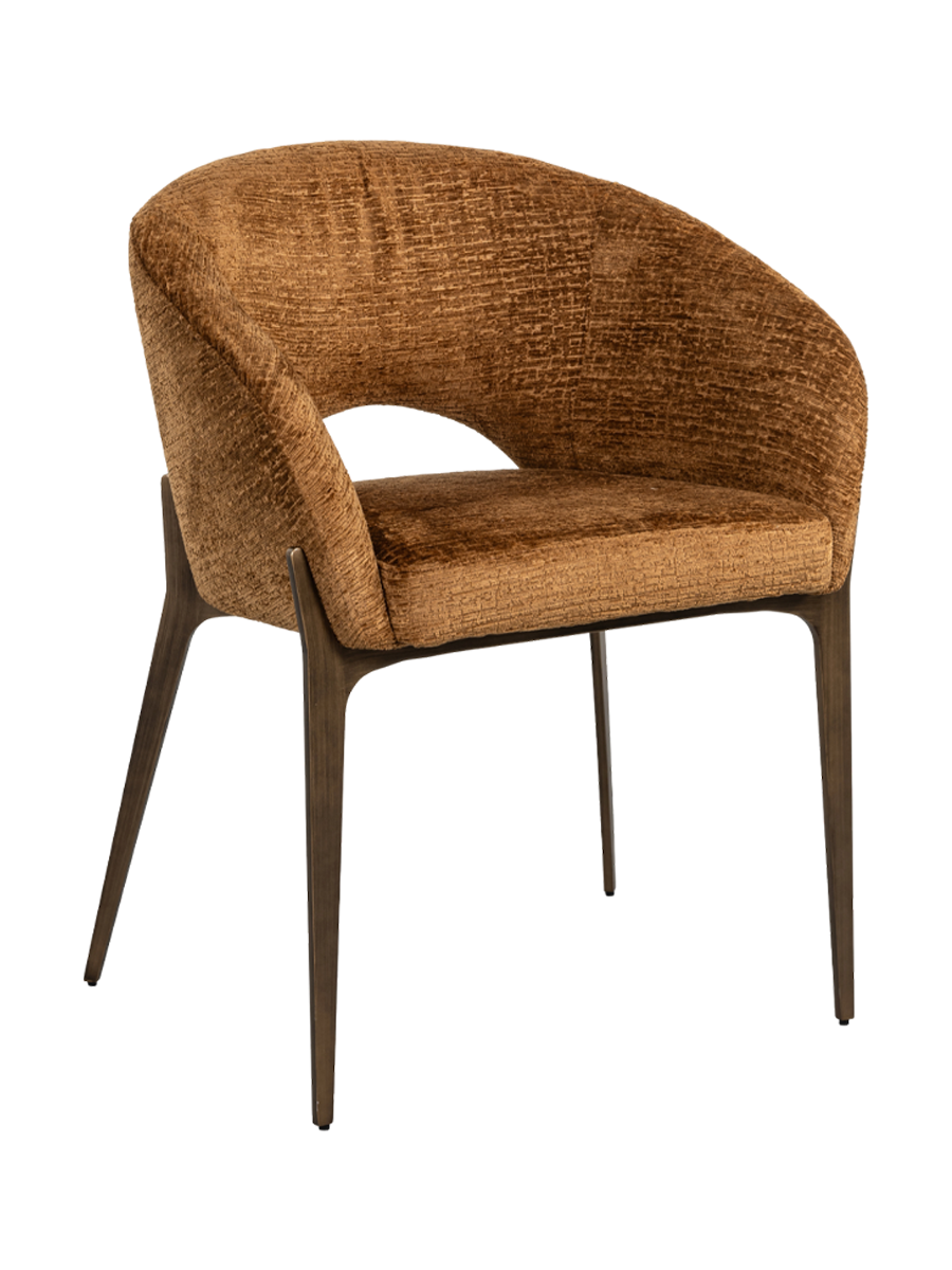 
High-Quality Designer Armchair "Kenzi" - Cognac