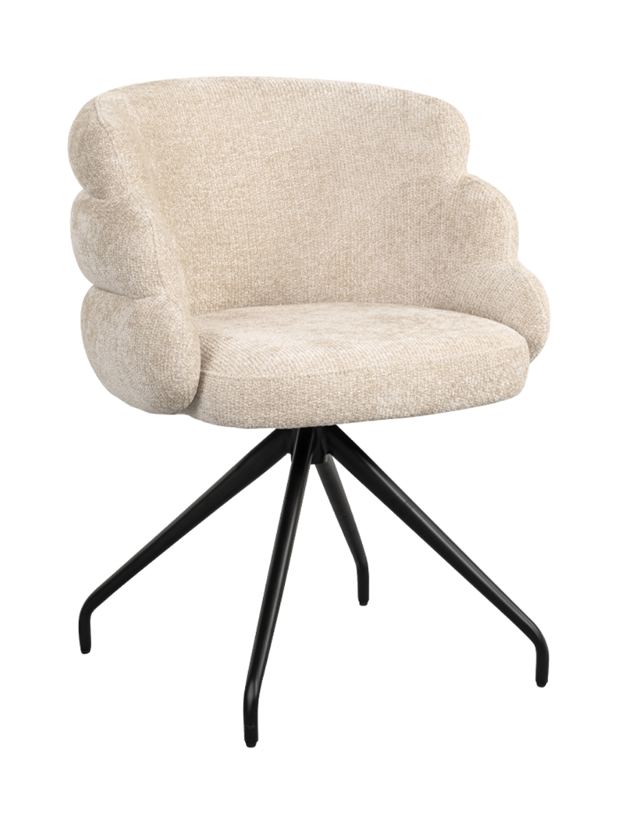 
Fauteuil pivotant design « Kayla » avec accoudoirs