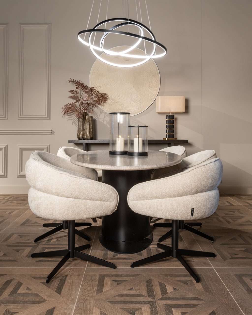 
Fauteuil pivotant design « Kayla » avec accoudoirs