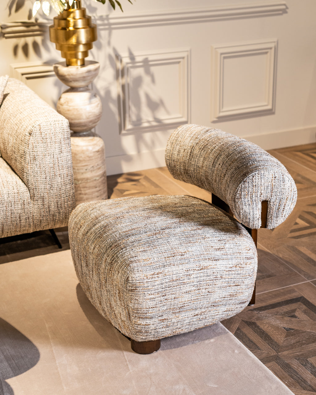 
Poltrona di design di alta qualità “Arabella” - Greige Coco