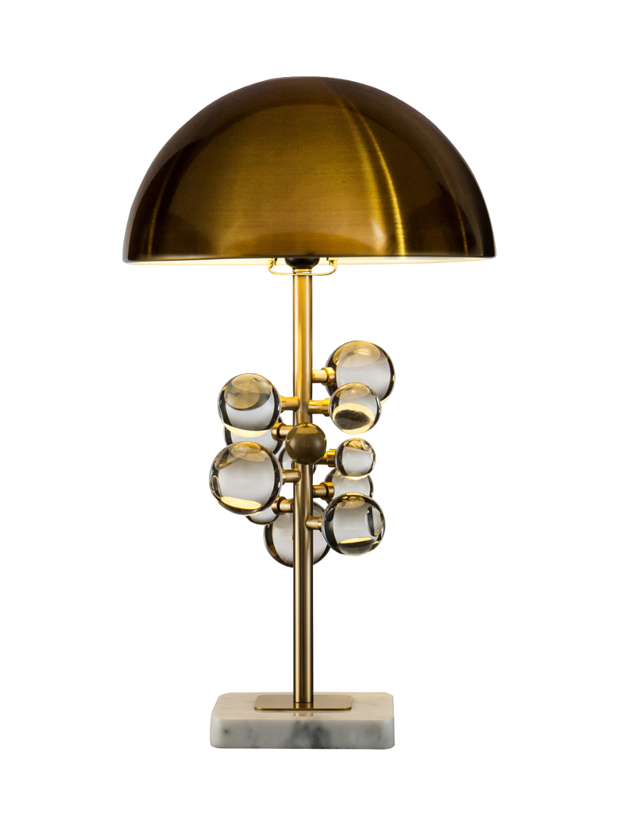 
Lampada da tavolo di design “Bela” con base in marmo