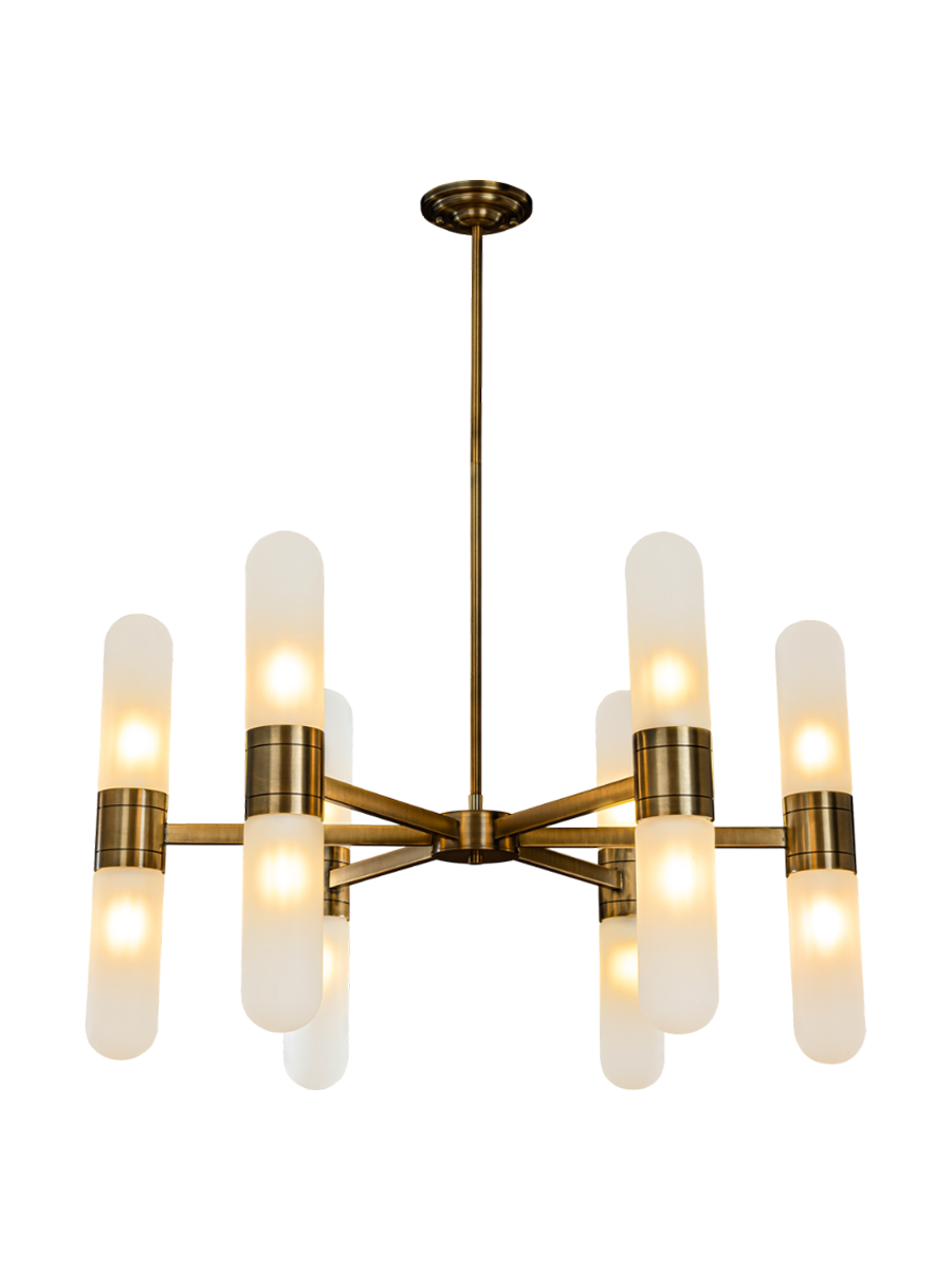 
Lampadario di design «Tricon», 12 luci