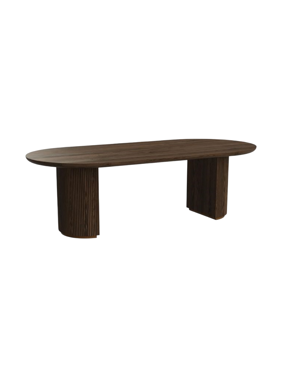 
Large Design Dining Table "Kingston", Various Sizes - 240 x 100 cm / Oak Brown