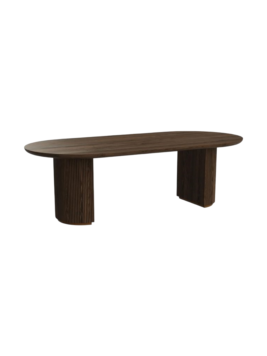
Large Design Dining Table "Kingston", Various Sizes - 280 x 100 cm / Oak Brown