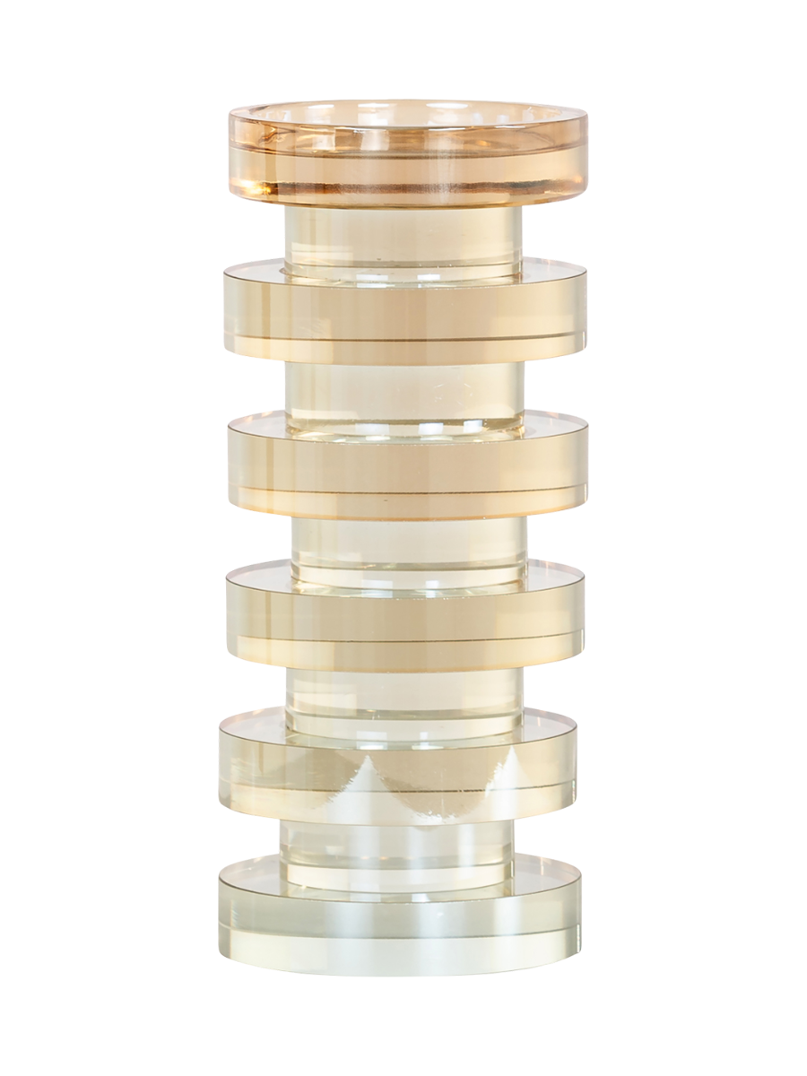 
Portacandele di design in cristallo «Cira» - Medio, Ø 9 x 21 cm