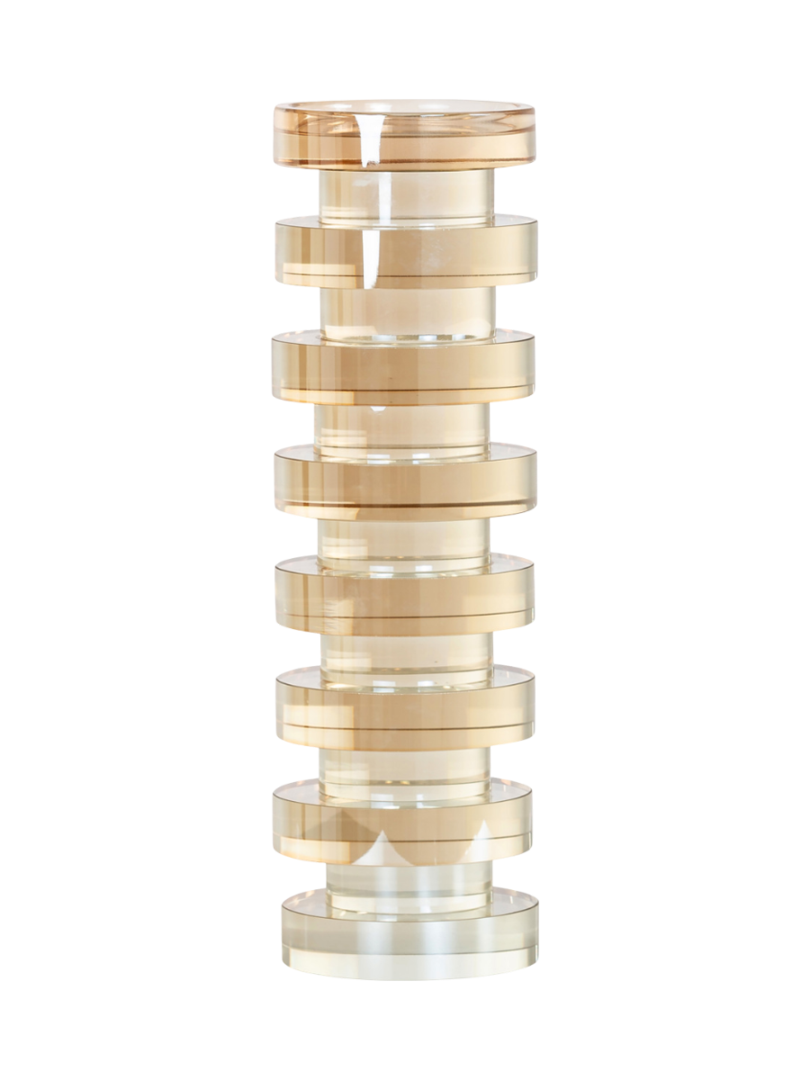 
Portacandele di design in cristallo «Cira» - Grande, Ø 9 x 29.5 cm