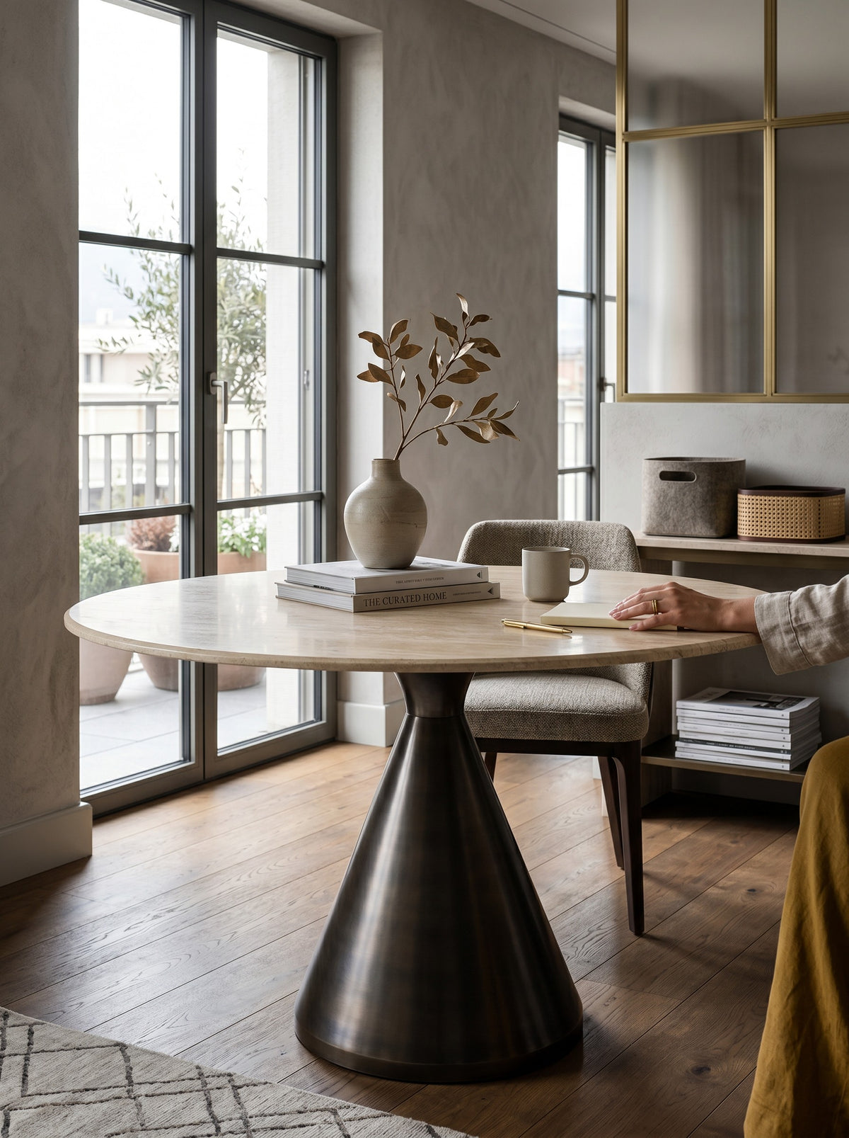 
Tavolo da pranzo rotondo di design „Montgommery“, Ø 130 cm