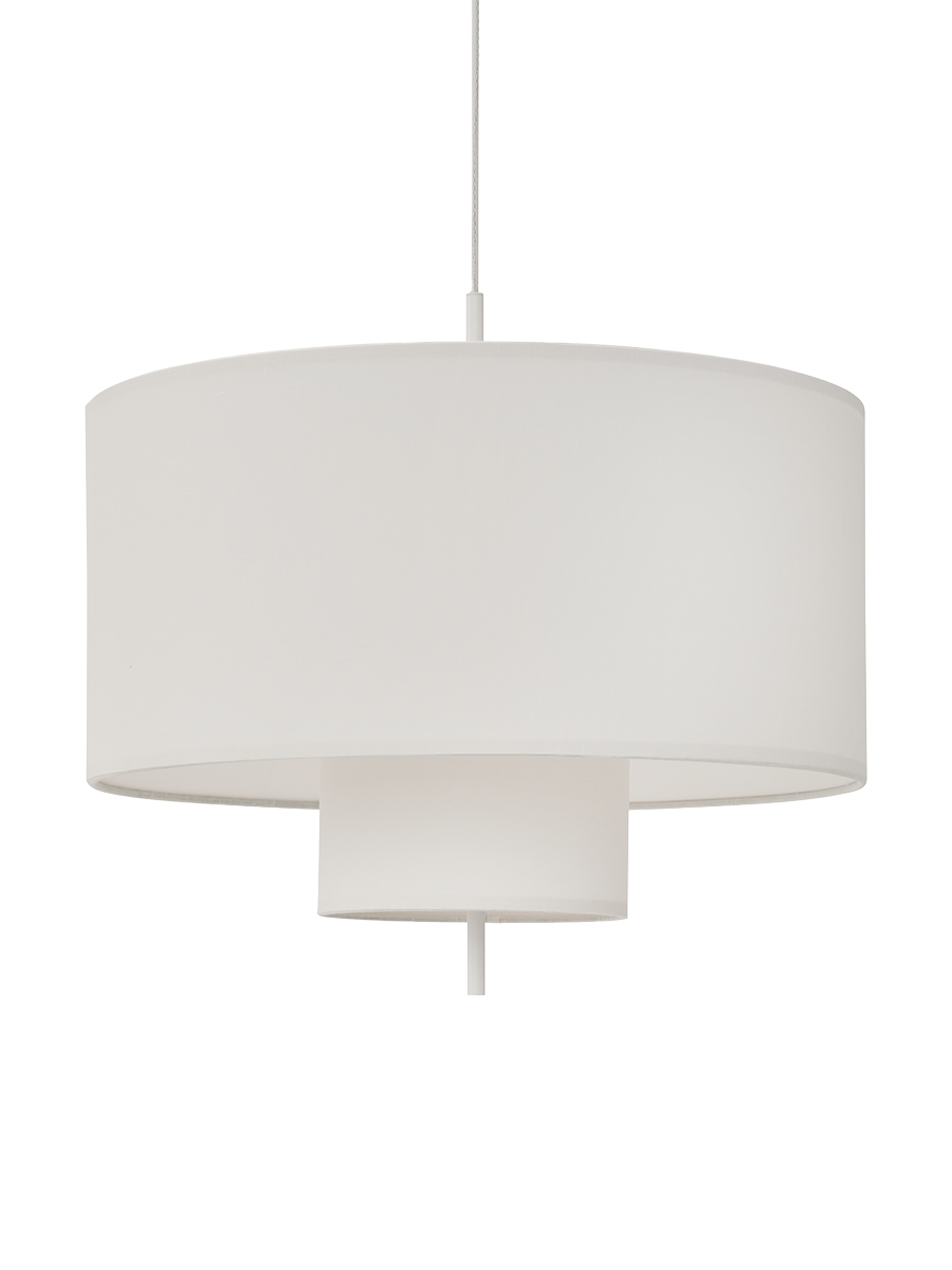 
Grande suspension design « Margin », différentes tailles - Abat-jour : blanc, câble : blanc / Ø 70 cm