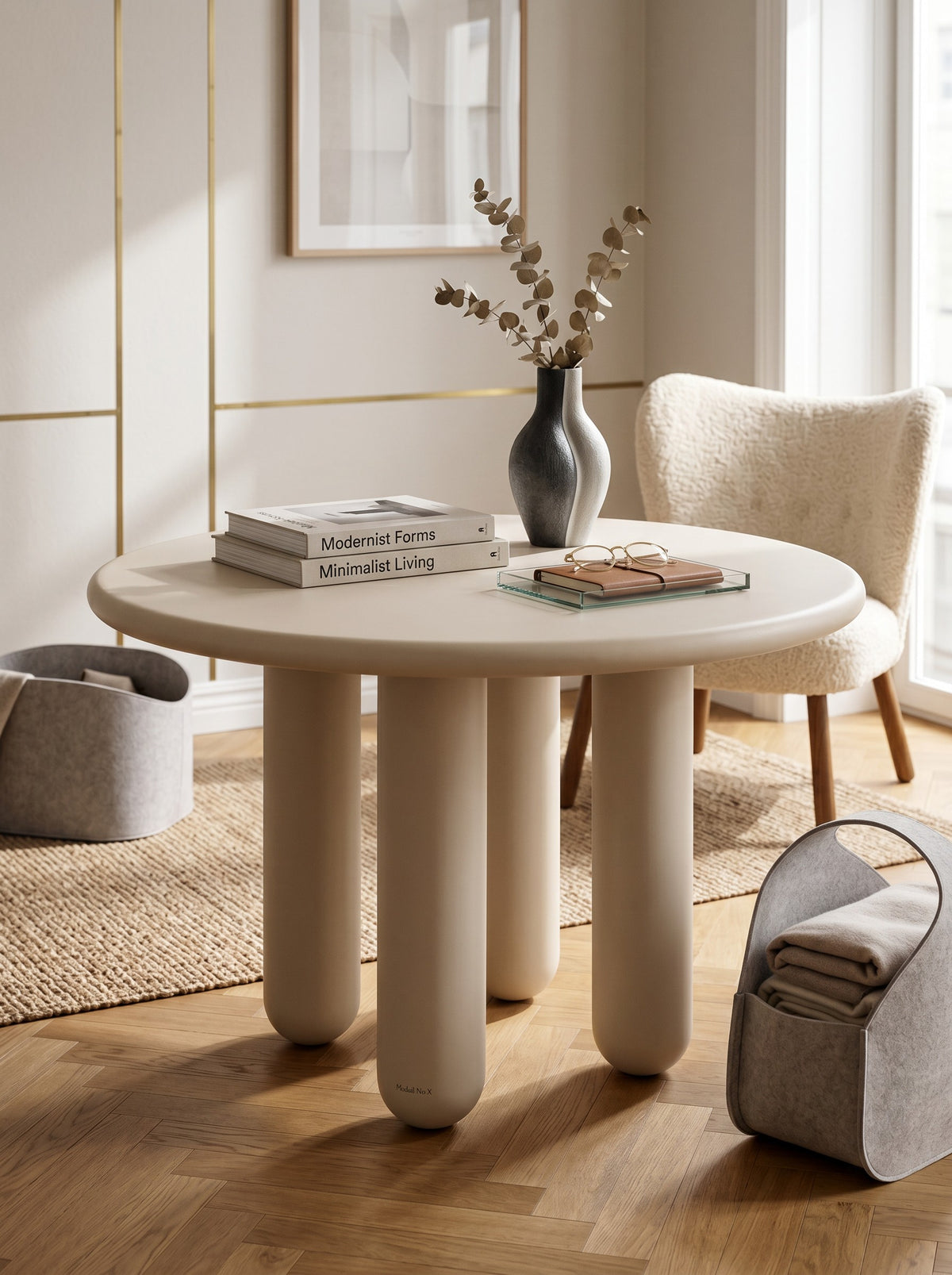 
Tavolo da pranzo rotondo di design „Calma“, Ø 120 cm