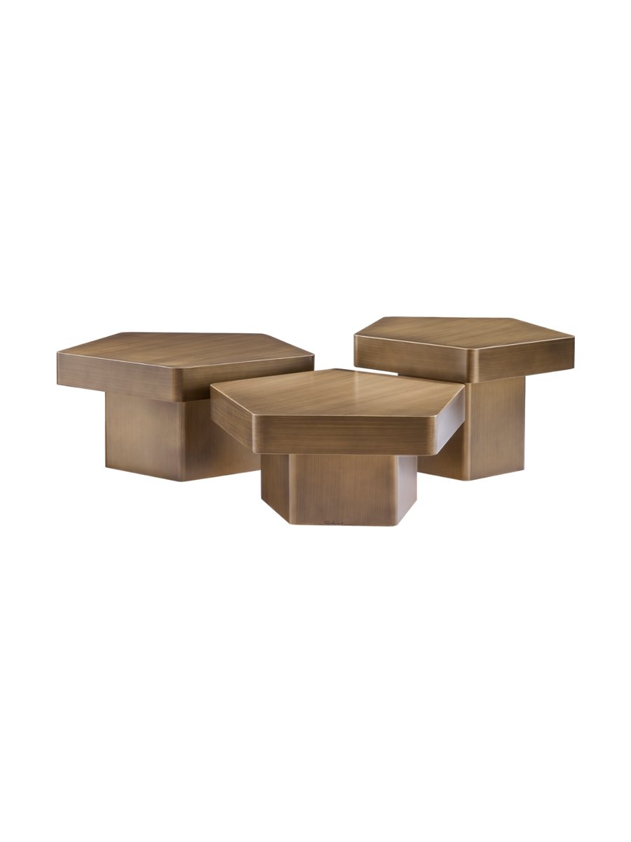
Design Couchtisch Set „Hexa“ (3 Stück)