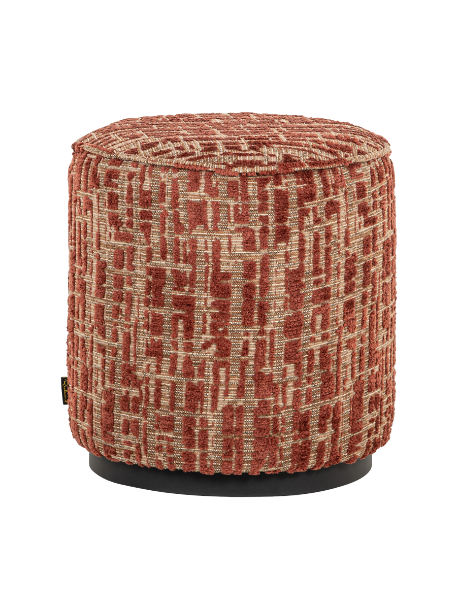 
Designer ottoman "Lexie", various sizes - Ø 45 cm / Earth