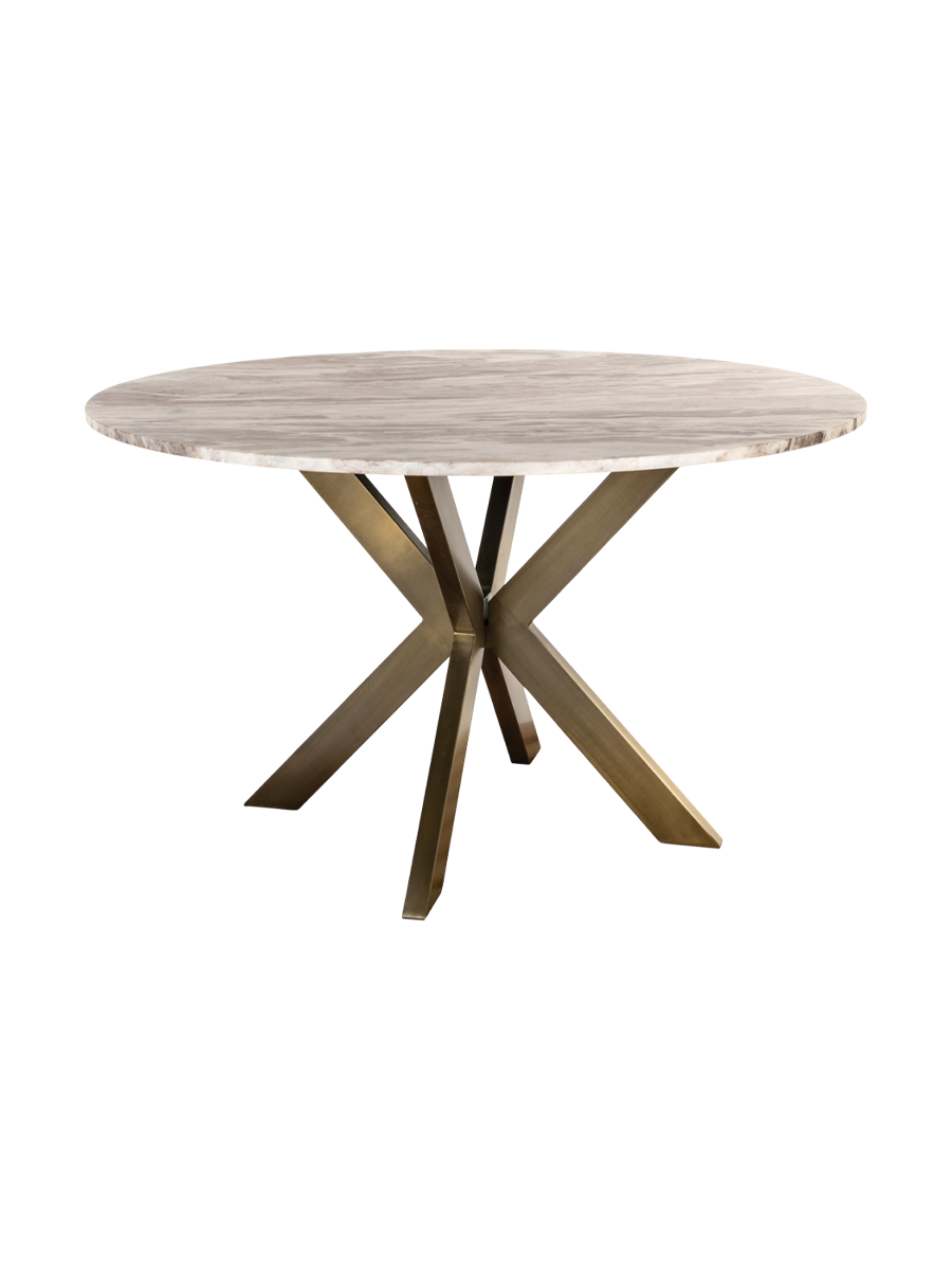 
Tavolo da pranzo rotondo di design in marmo «Bottega», Ø 140 cm