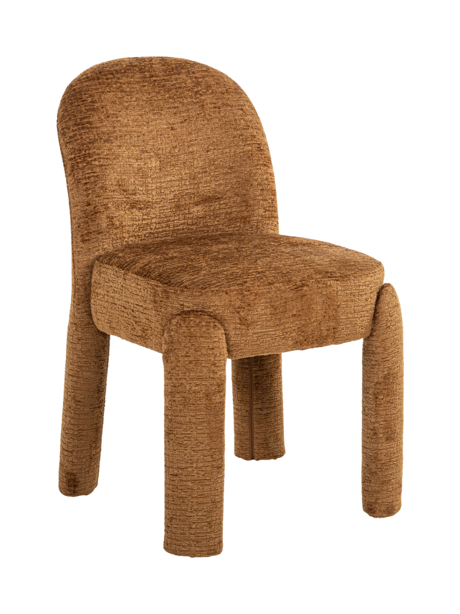 
Chaise design haut de gamme « Brandy » en lot de 2 - Cognac Fusion