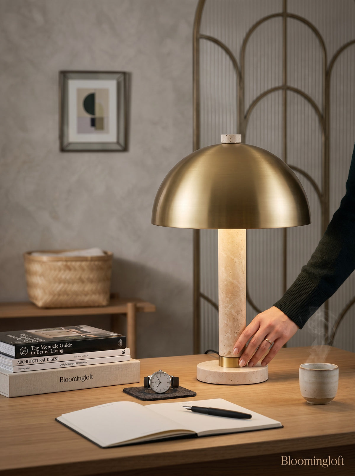 
Lampada da tavolo di design in marmo “Jara”