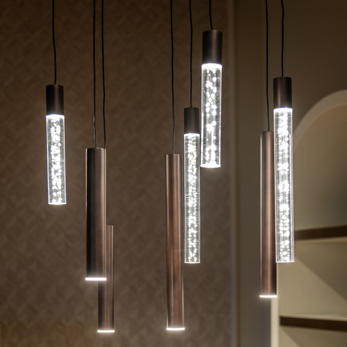 
Lampadario di design «Oxley», 8 luci