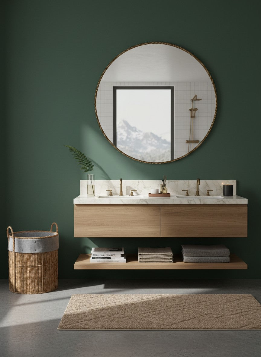 
Specchio da parete rotondo di design «Lavinia» - Ø 70 cm