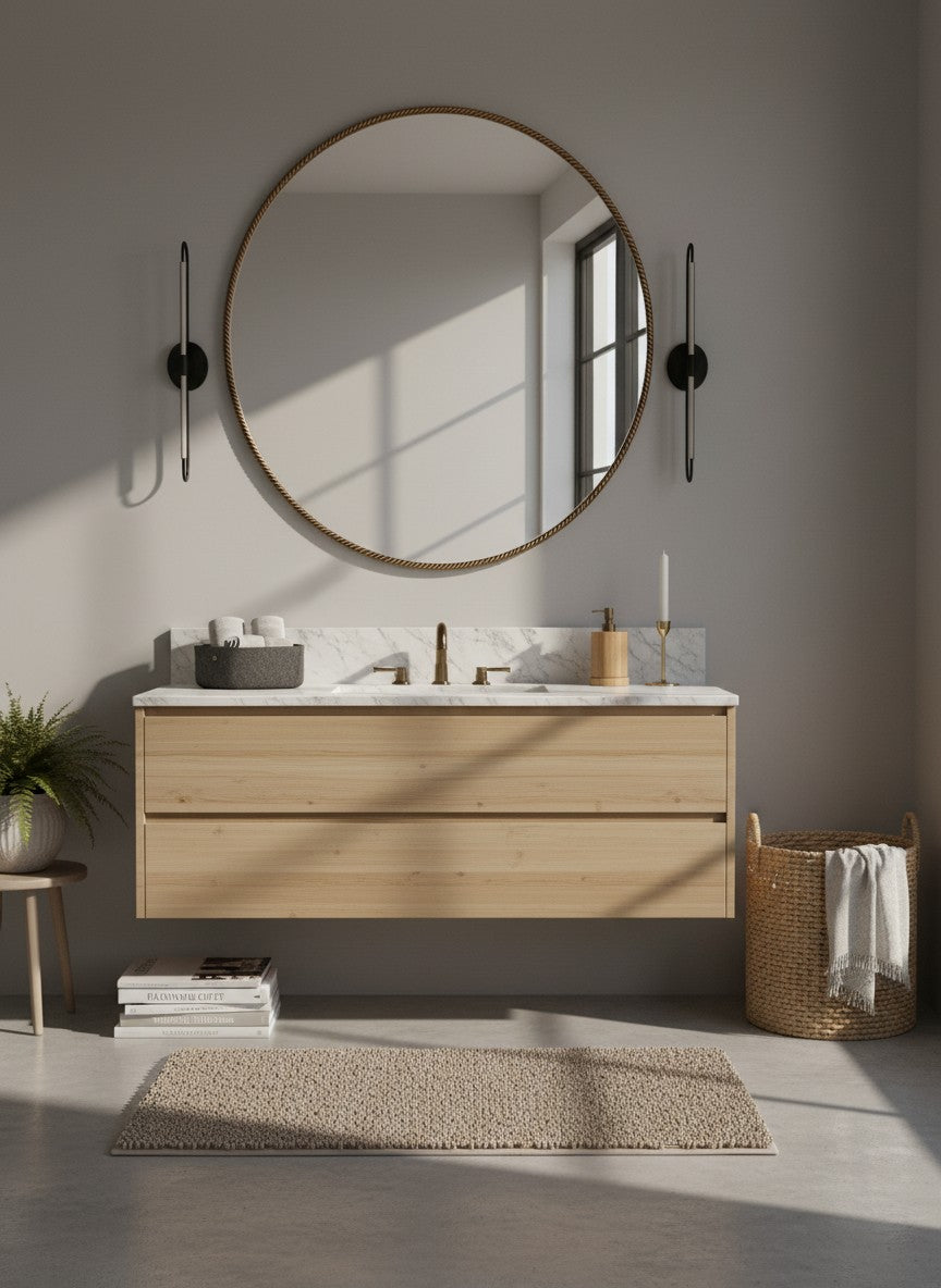 
Specchio da parete rotondo di design «Lavinia» - Ø 110 cm