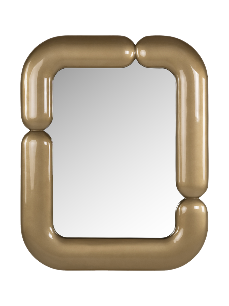 
Specchio da parete di design «Auby» - Oro
