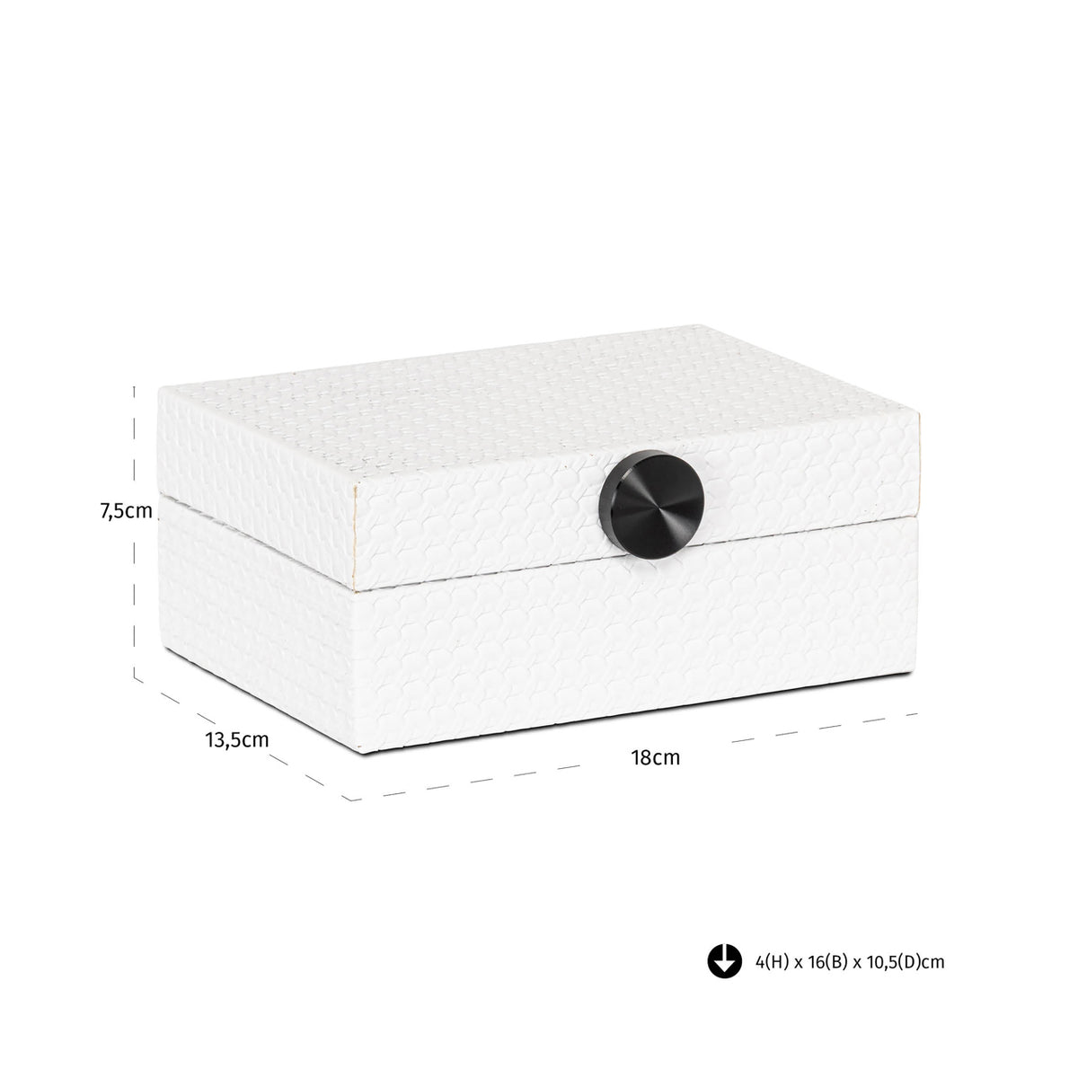 
Scatola portaoggetti di design «Myrth», diverse dimensioni - 13.5 × 18 × 7.5 cm