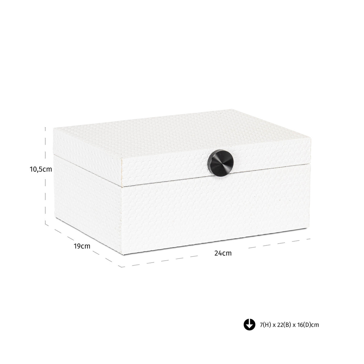 
Scatola portaoggetti di design «Myrth», diverse dimensioni - 19 × 24 × 10.5 cm