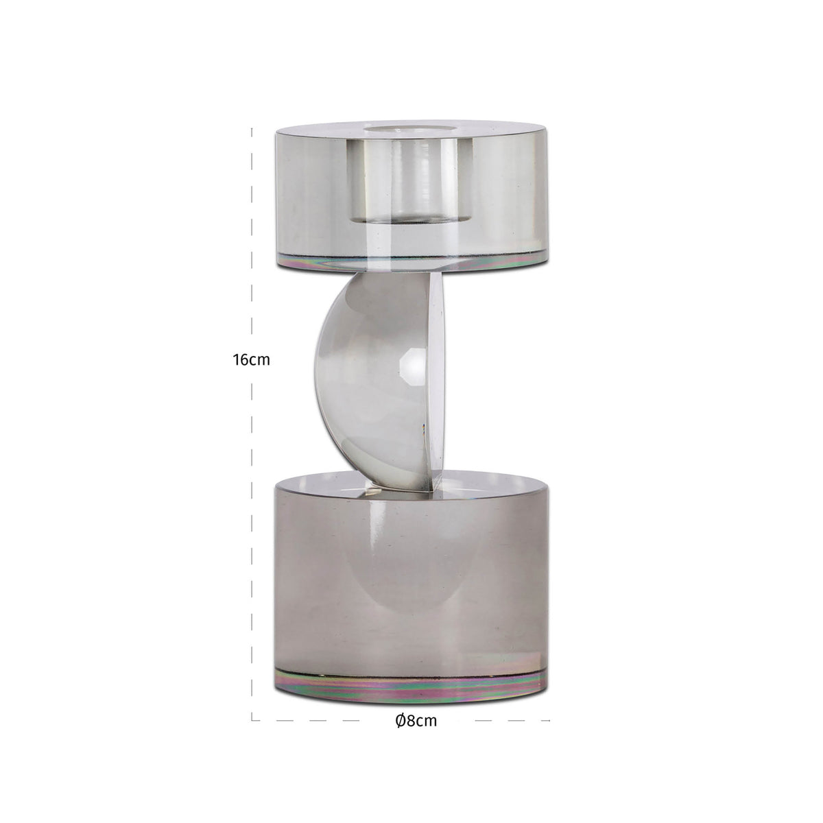 
Portacandele di design «Jennyl», varie dimensioni - 8 × 8 × 16.5 cm