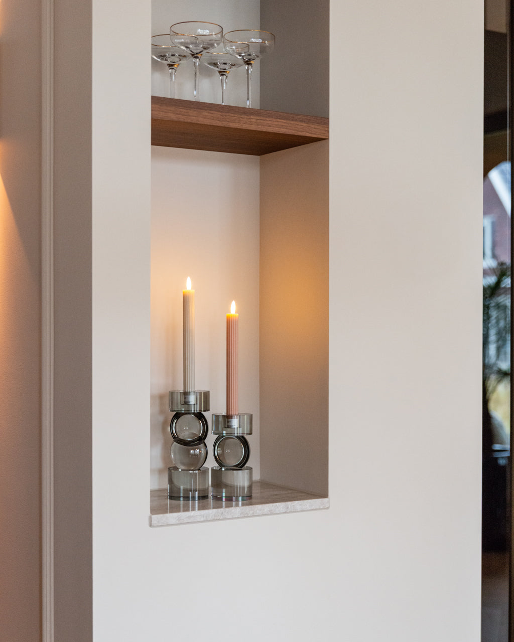 
Portacandele di design «Jennyl», varie dimensioni - 8 × 8 × 21 cm