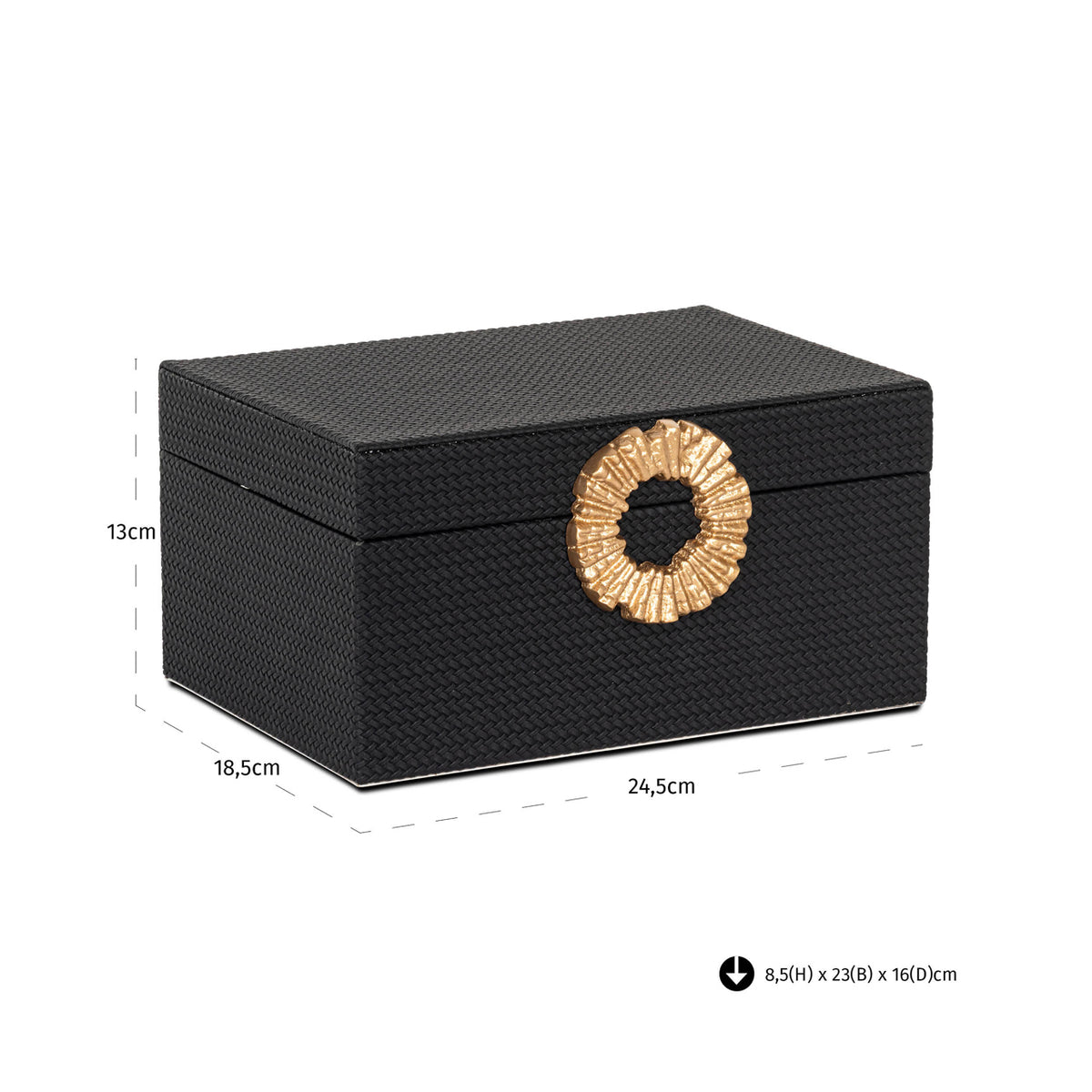 
Contenitore di design „Amal“, diverse dimensioni - 18.5 × 24.5 × 13 cm
