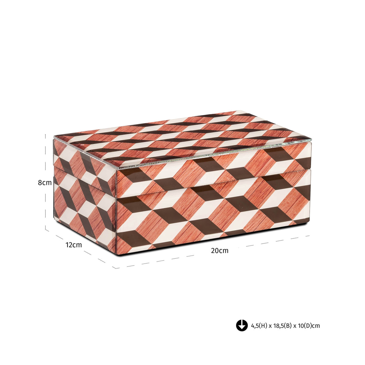 
Contenitore di design „Chady“, diverse dimensioni - 12 × 20 × 8 cm