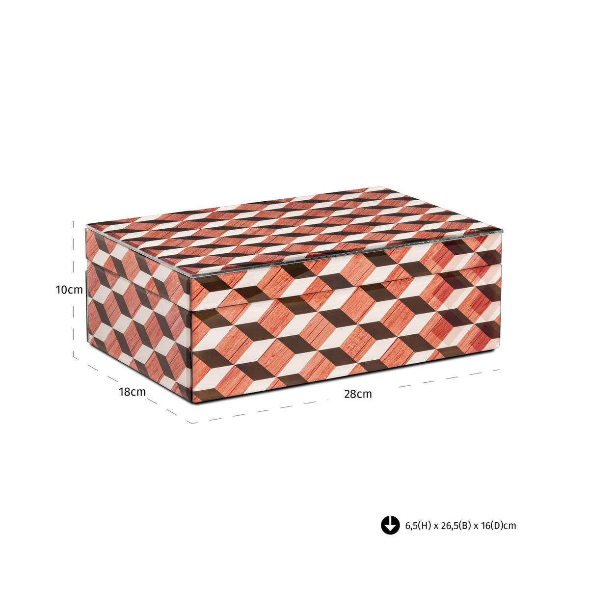 
Contenitore di design „Chady“, diverse dimensioni - 18 × 28 × 10 cm