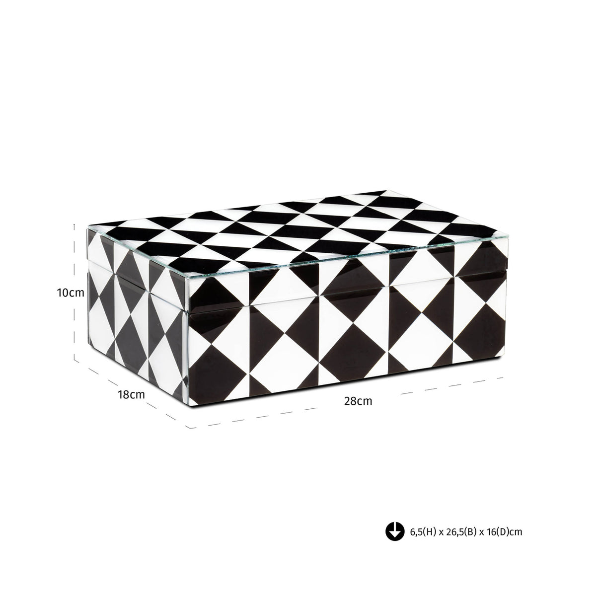 
Scatola portaoggetti di design «Silas», diverse dimensioni - 18 × 28 × 10 cm