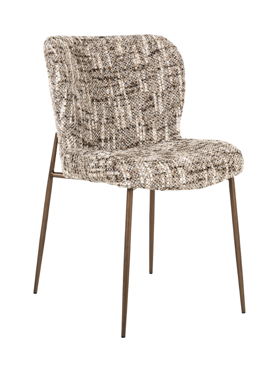 
Lot de 2 chaises design de qualité supérieure « Darby » - Omara Marron / Or
