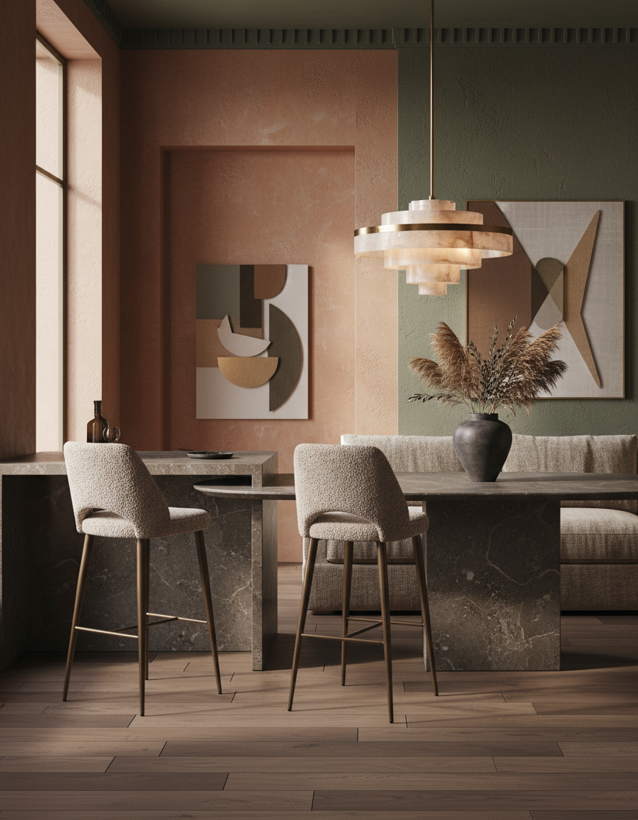 
Sedia da bar di design di alta qualità “Delphine” - Natura incantevole / 76 cm